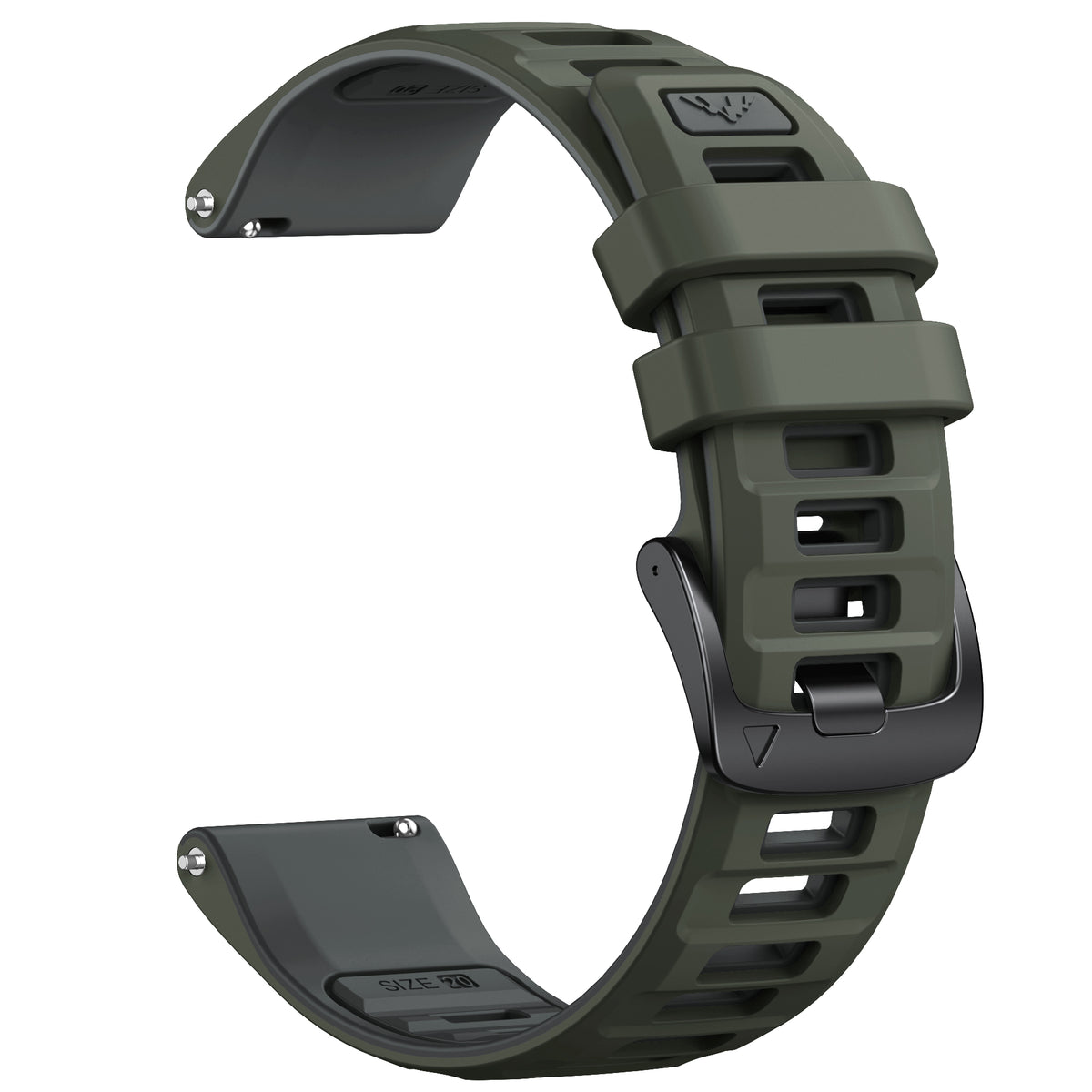 Garmin Quick Release Double color Silicone bands 20mm