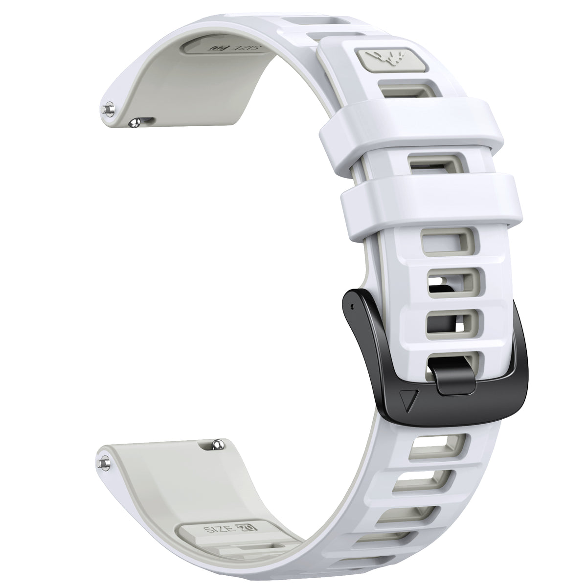 Garmin Quick Release Double color Silicone bands 20mm