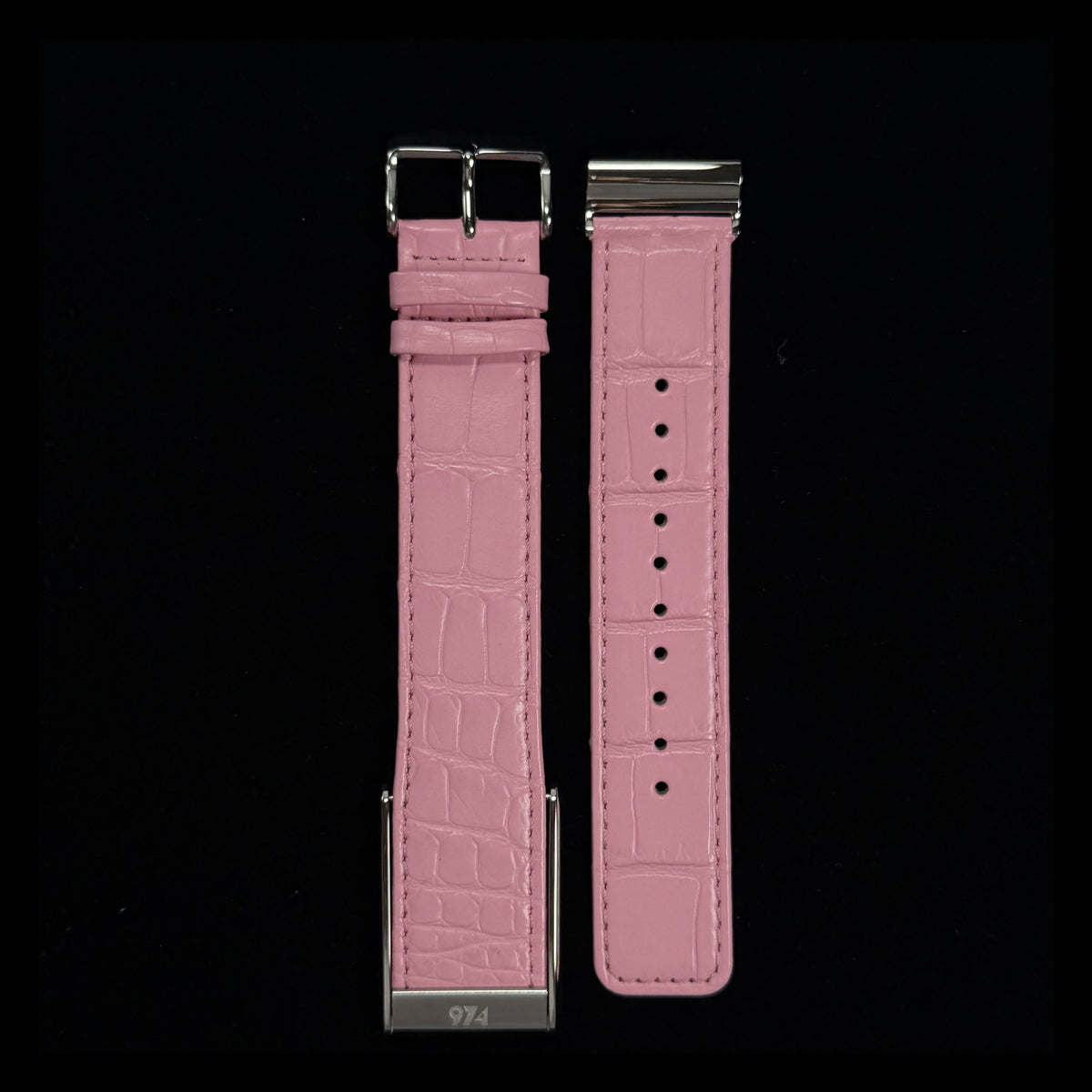 Pink Genuine Crocodile leather whoop 5 band