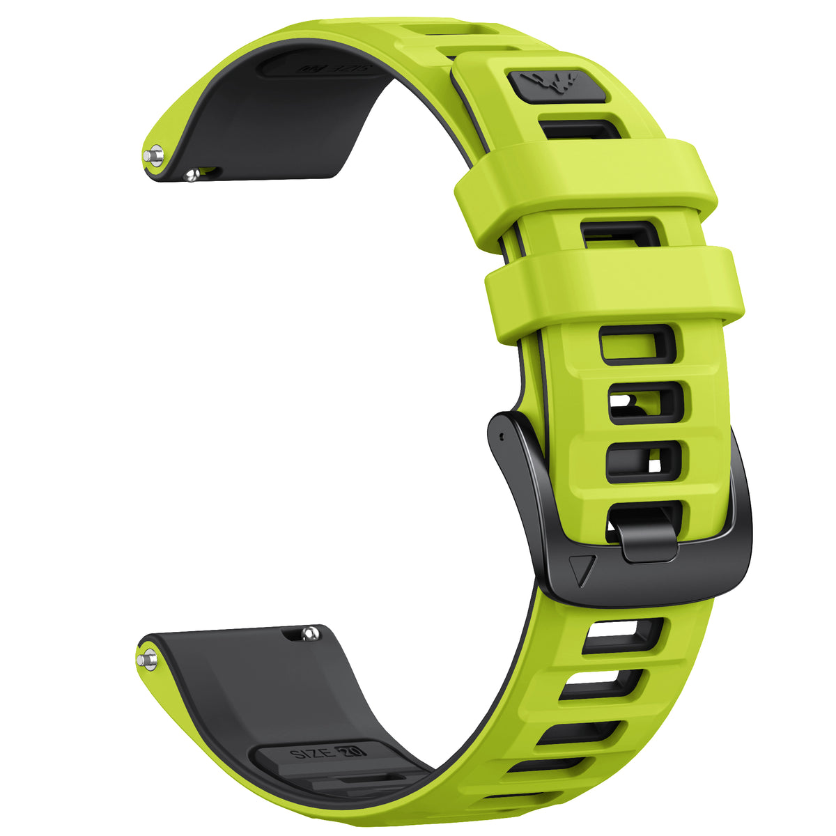 Garmin Quick Release Double color Silicone bands 20mm