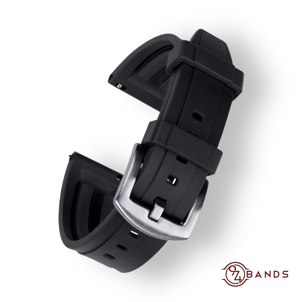 Black silicone strap
