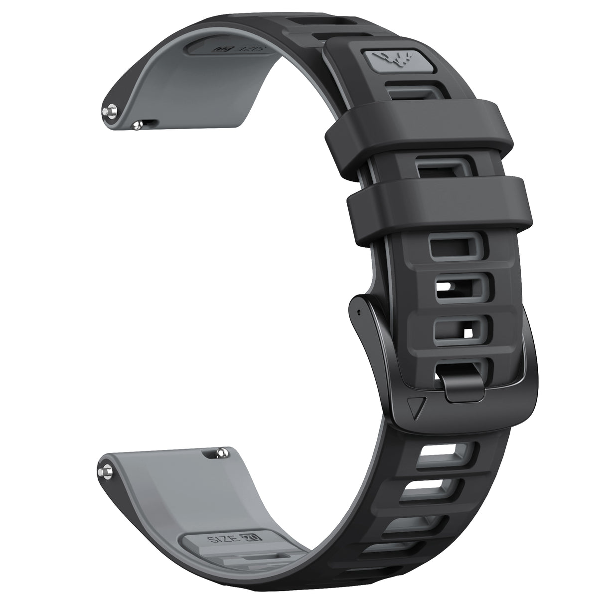 Garmin Quick Release Double color Silicone bands 20mm