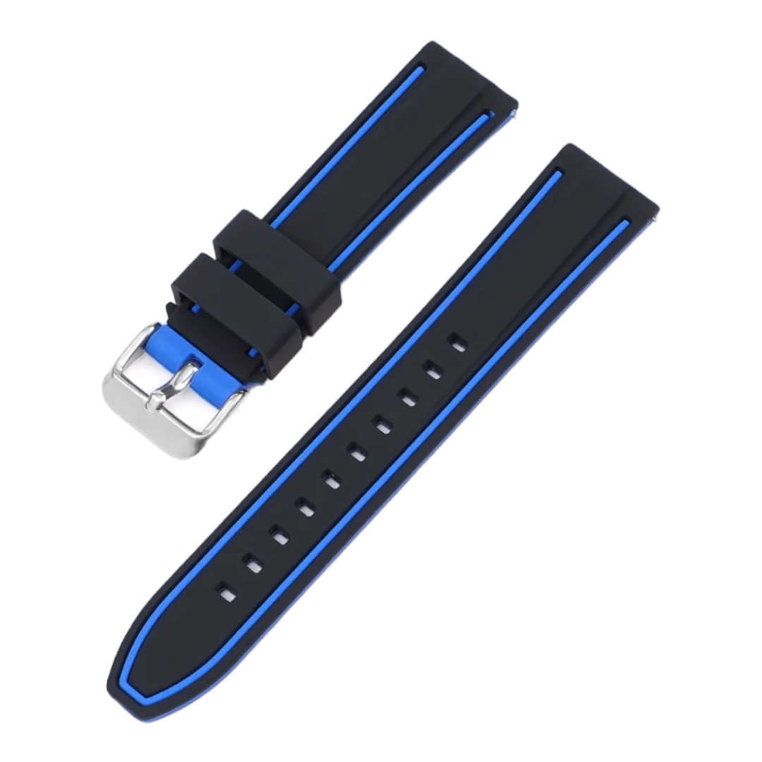 Silicone bands - multi coloured 20mm