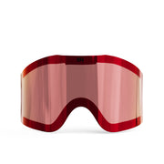 Clear with red reflection