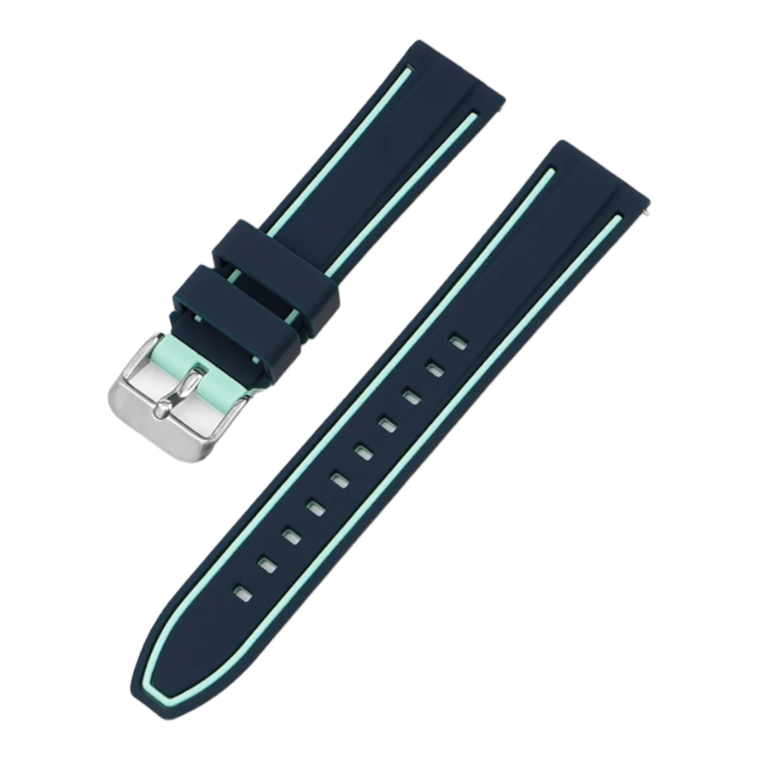 Silicone bands - multi coloured 20mm