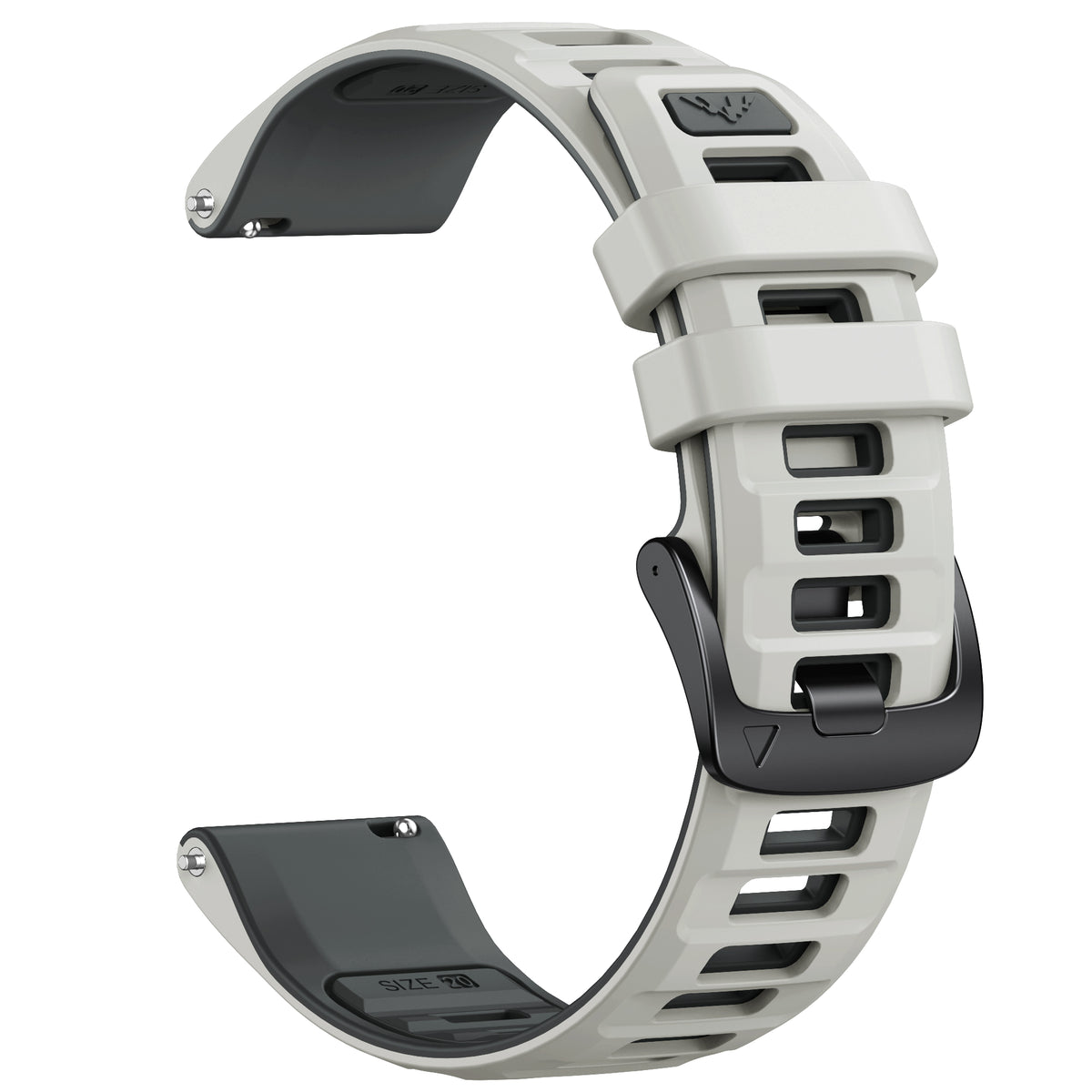 Garmin Quick Release Double color Silicone bands 20mm