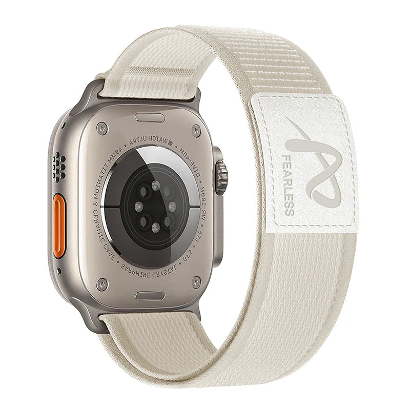 Trail Loop Nylon with leather Band For Apple Watch