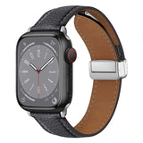 Leather band with magnet buckle