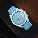 Elastic Loop Light Blue and White