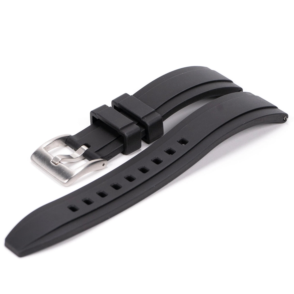 Black silicone strap