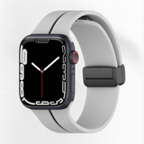 Magnetic silicone band with stripe