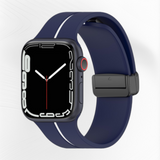 Magnetic silicone band with stripe