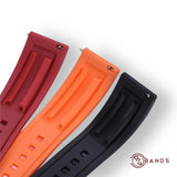 Red silicone strap