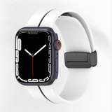 Magnetic silicone band with stripe