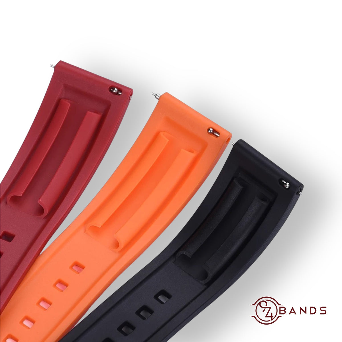 Black silicone strap