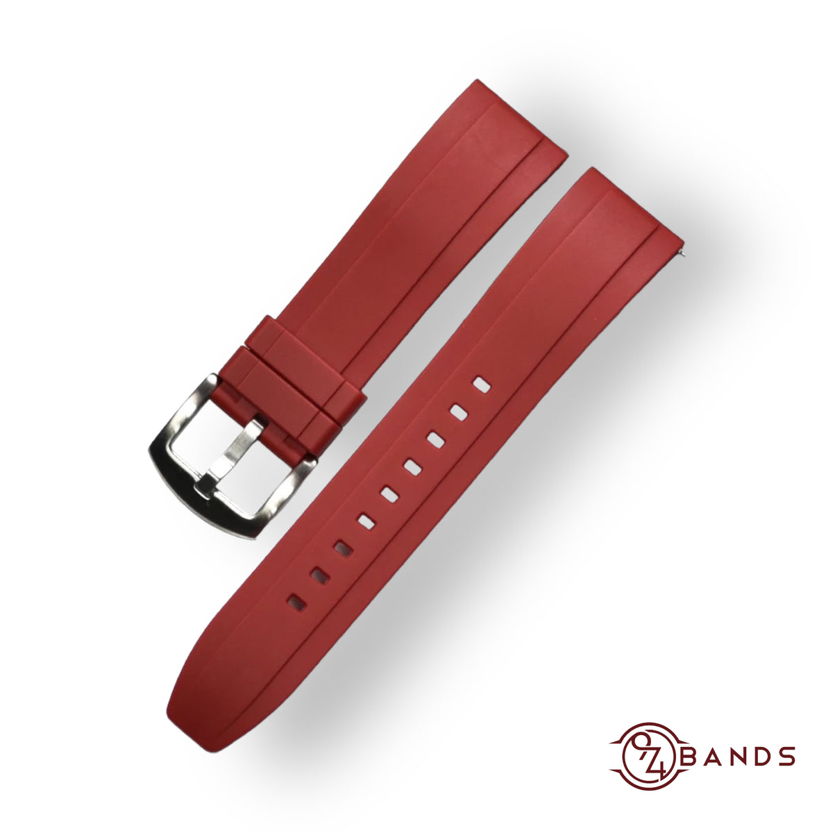 Red silicone strap